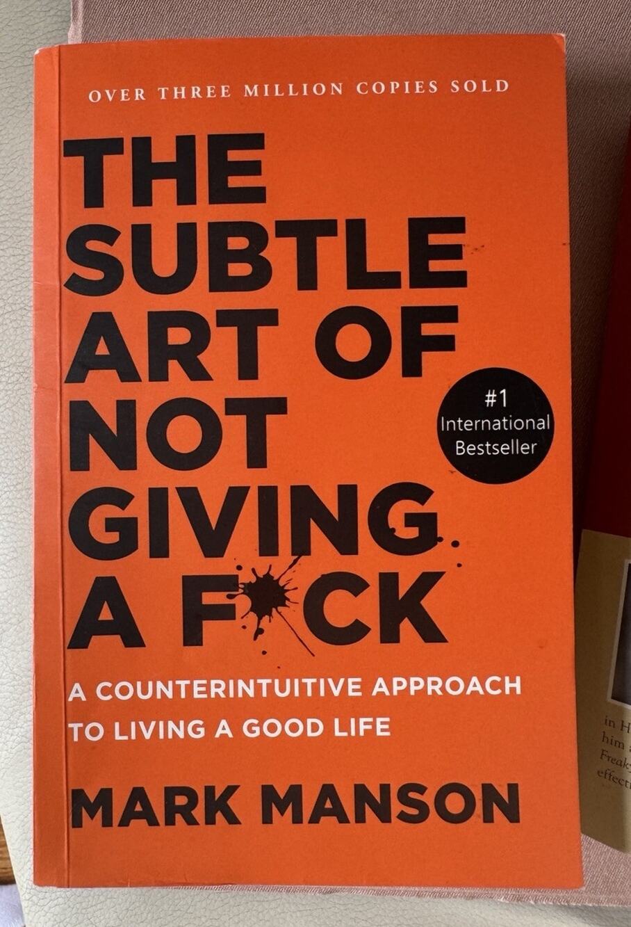 The Subtle Art of Not Giving a Fck By Mark Manson First Edition HARDCOVER w/DJ